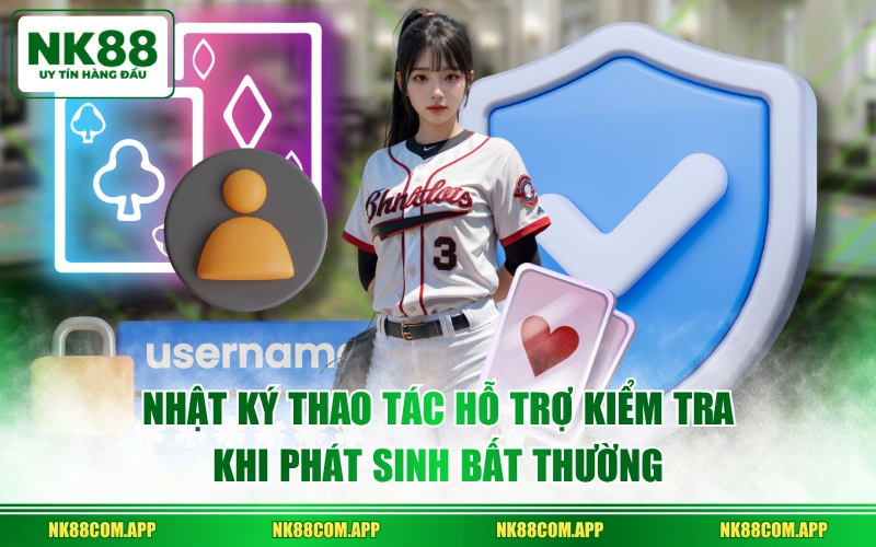 Nhật ký thao tác hỗ trợ kiểm tra khi phát sinh bất thường