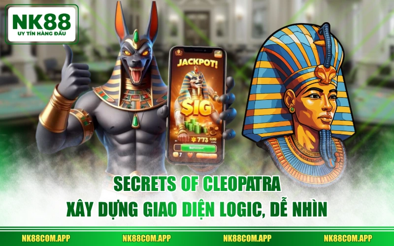 Secrets of Cleopatra xây dựng giao diện logic, dễ nhìn